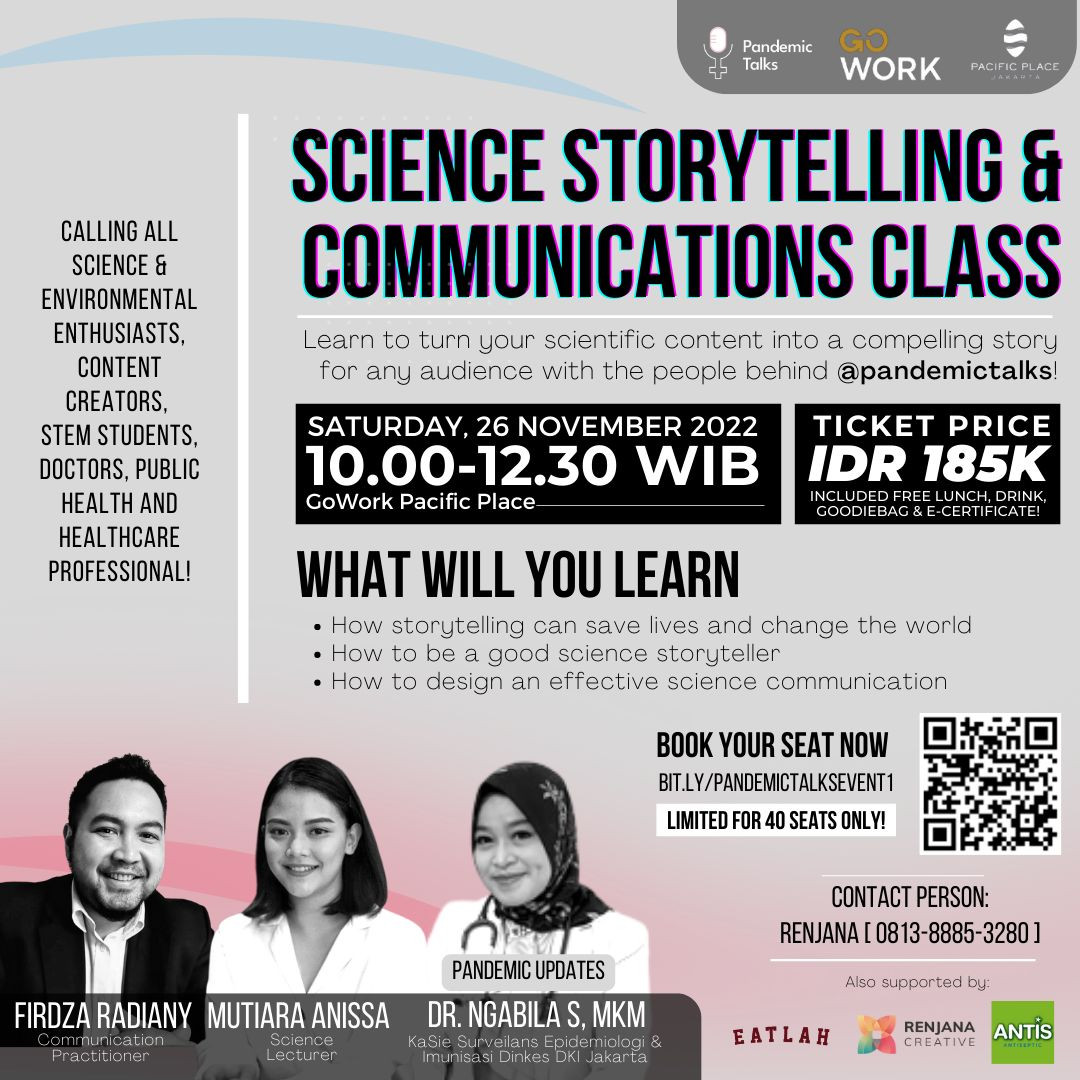 Science Storytelling & Communications Class by Pandemic Talks