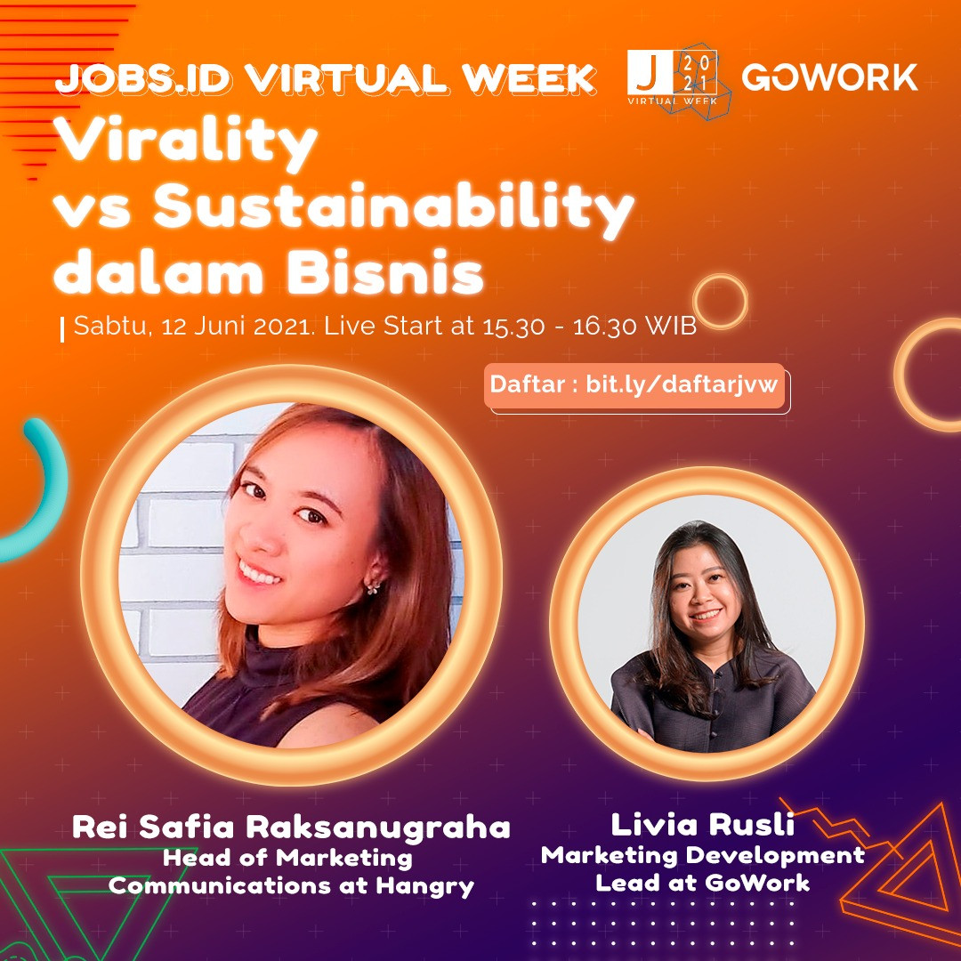 Jobs.id Virtual Week: Virality vs. Sustainability dalam Bisnis