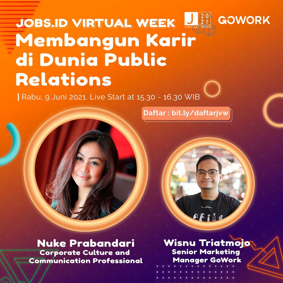 Jobs.id Virtual Week: Membangun Karir di Dunia Public Relations